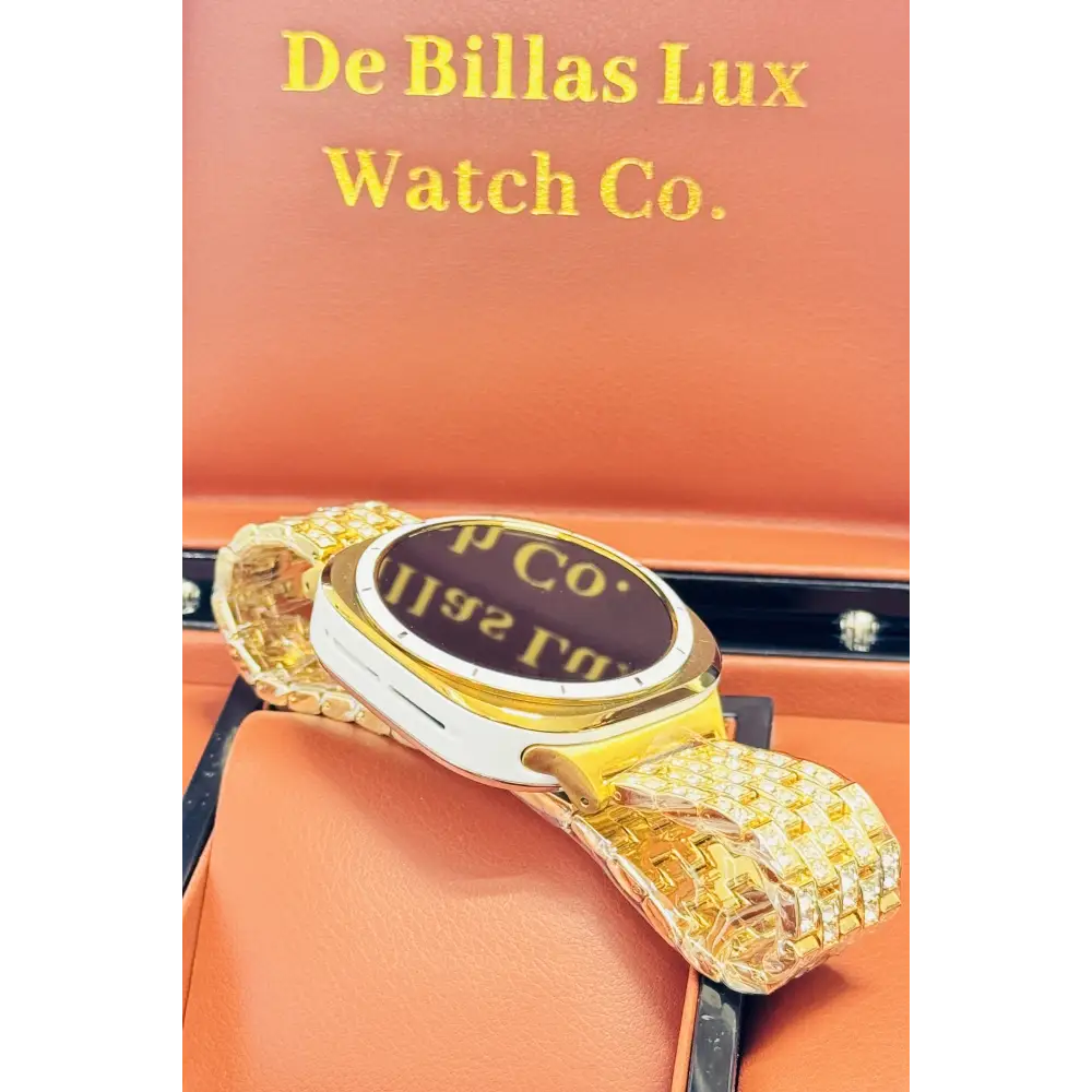 Custom Gold Samsung Galaxy Watch ULTRA Diamond Band
