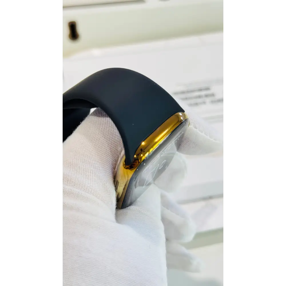 Custom Polished Anodized Bright Gold 46mm Apple Watch Series 10 Titanium – 2024 Release – LTE GPS