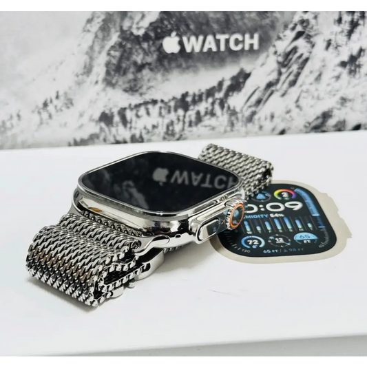 Custom Polished Apple Watch Ultra 3 Polished Milanese Loop