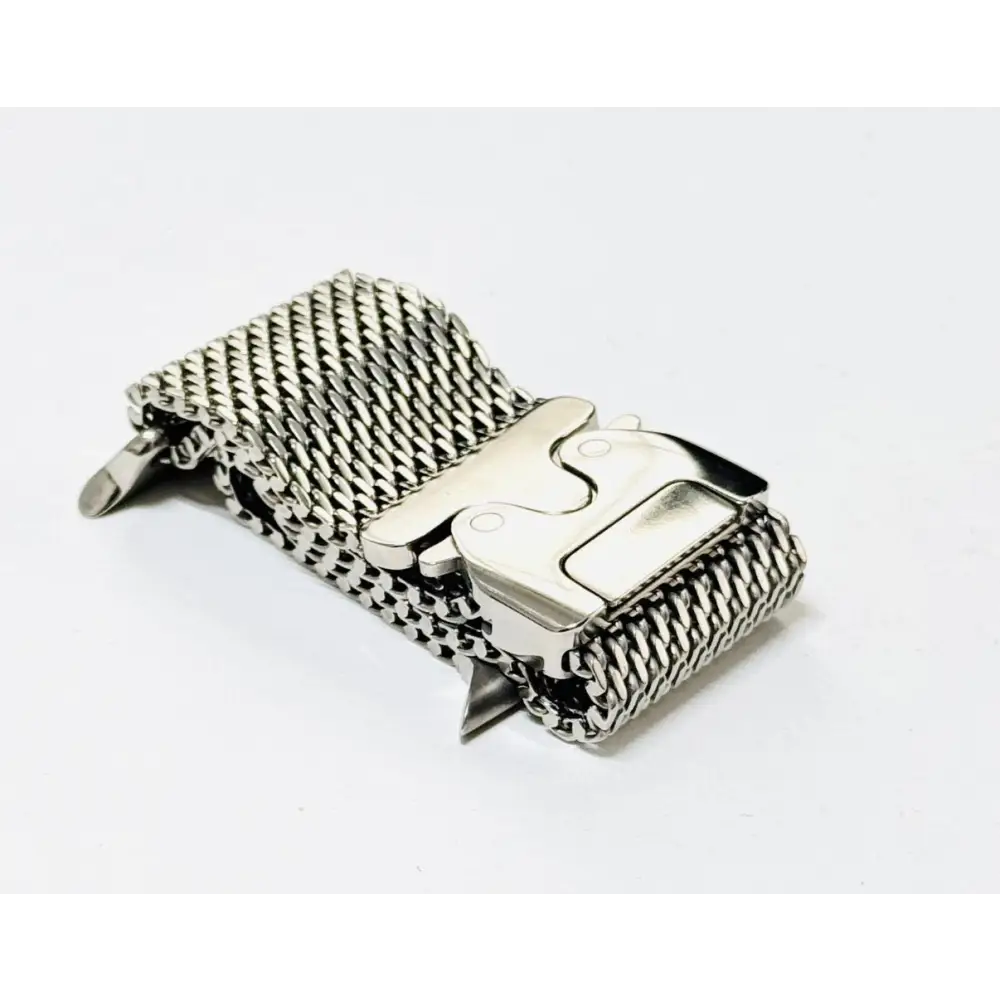 Custom Polished Apple Watch Ultra 3 Polished Milanese Loop