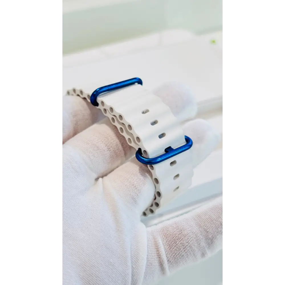 Custom Polished Blue 46mm Apple Watch Series 10 Titanium – 2024 Release – LTE GPS