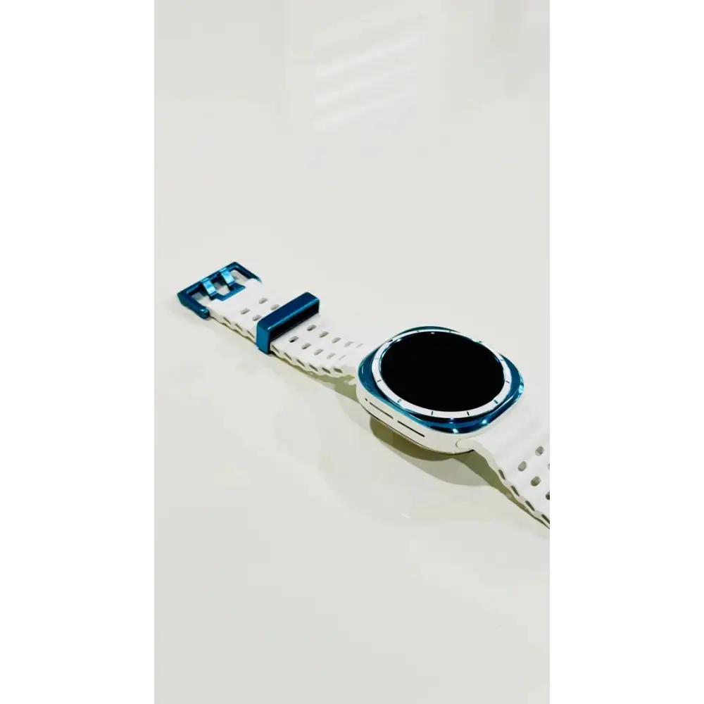 Custom Sky Blue Polished Anodized Samsung Galaxy Watch ULTRA 47mm