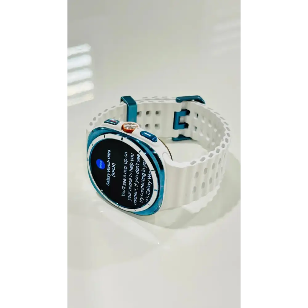 Custom Sky Blue Polished Anodized Samsung Galaxy Watch ULTRA 47mm