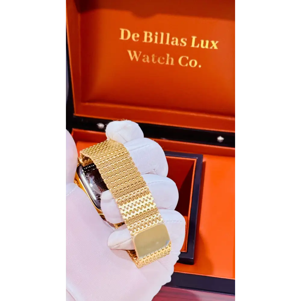 Gold Mesh Loop Band for Apple Watch | De Billas Lux - Gold