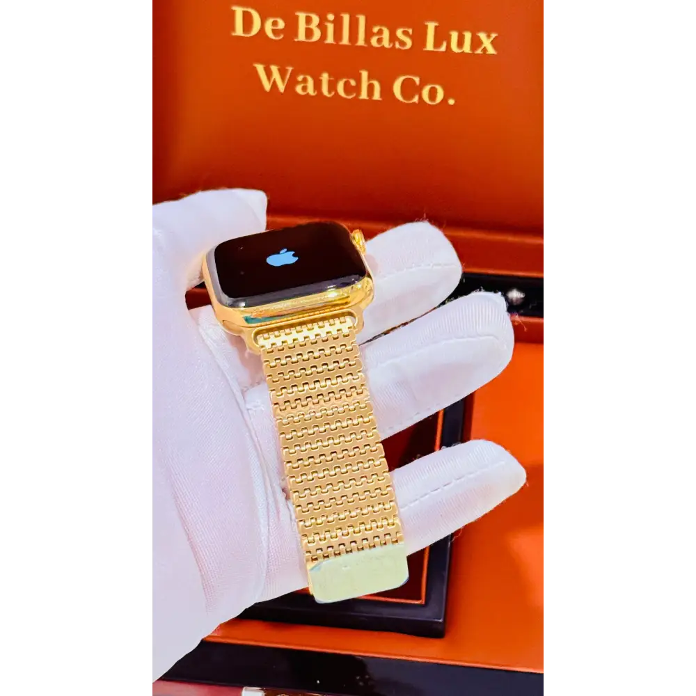Gold Mesh Loop Band for Apple Watch | De Billas Lux - Gold