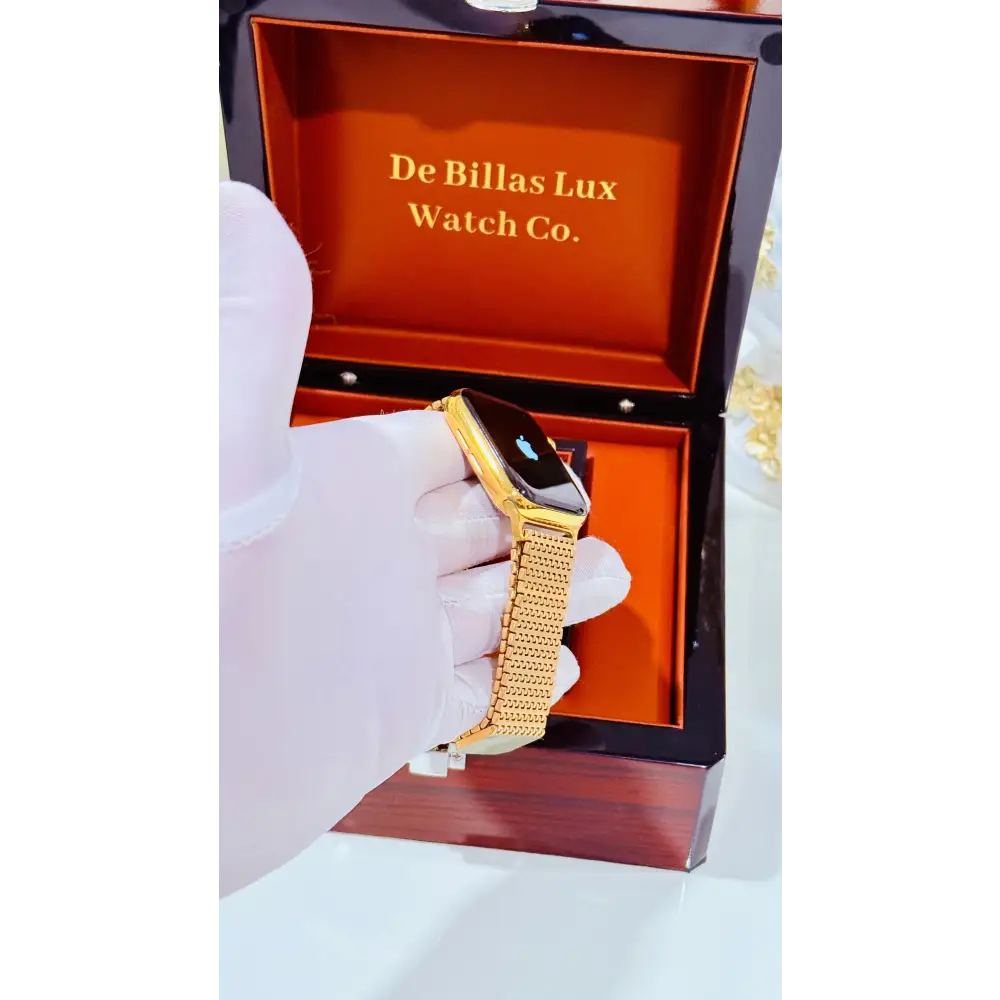 Gold Mesh Loop Band for Apple Watch | De Billas Lux - Gold