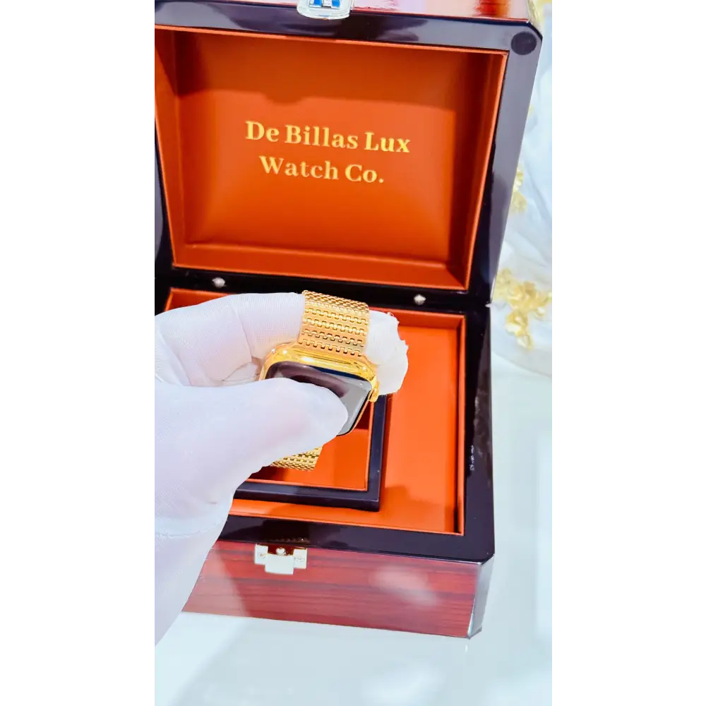 Gold Mesh Loop Band for Apple Watch | De Billas Lux - Gold