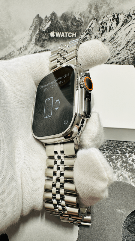 Custom Polished Apple Watch Ultra 2 49mm Link Band