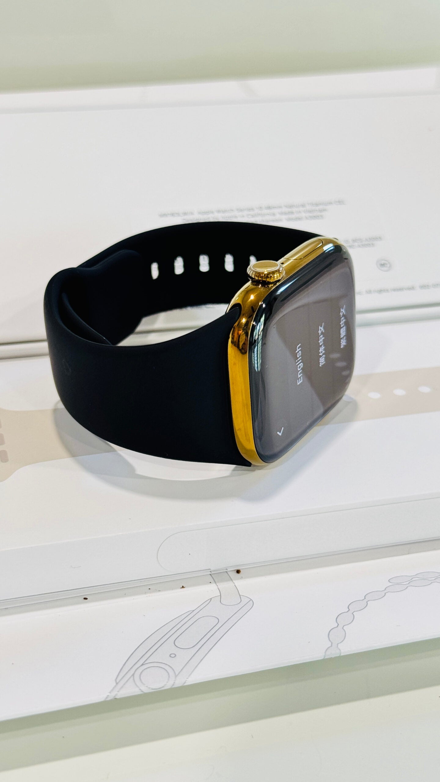 Custom Polished Anodized Bright Gold 46mm Apple Watch Series 10 Titanium – 2024 Release – LTE GPS
