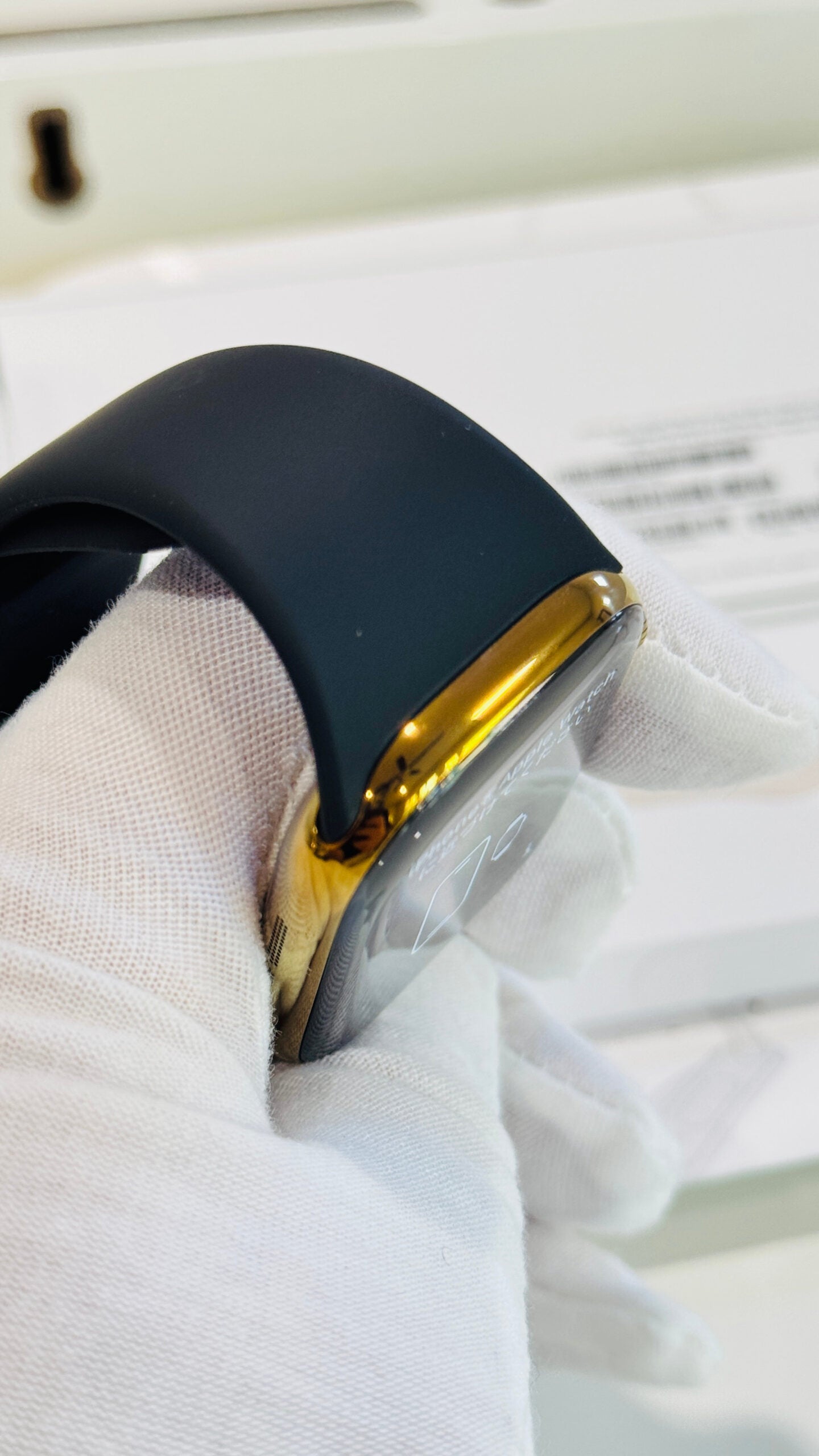 Custom Polished Anodized Bright Gold 46mm Apple Watch Series 10 Titanium – 2024 Release – LTE GPS