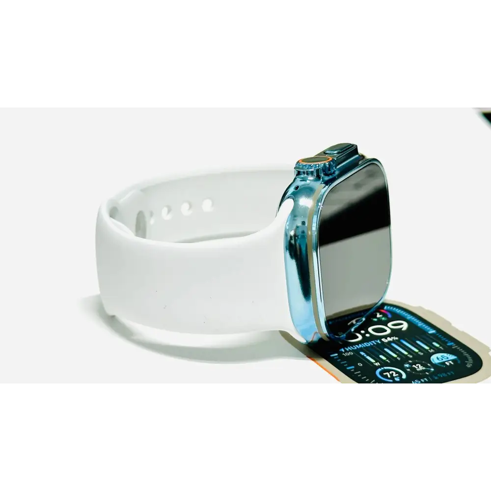 Sky Blue Anodizing and polishing Service for Apple Watch Ultra and Apple Watch Ultra 2