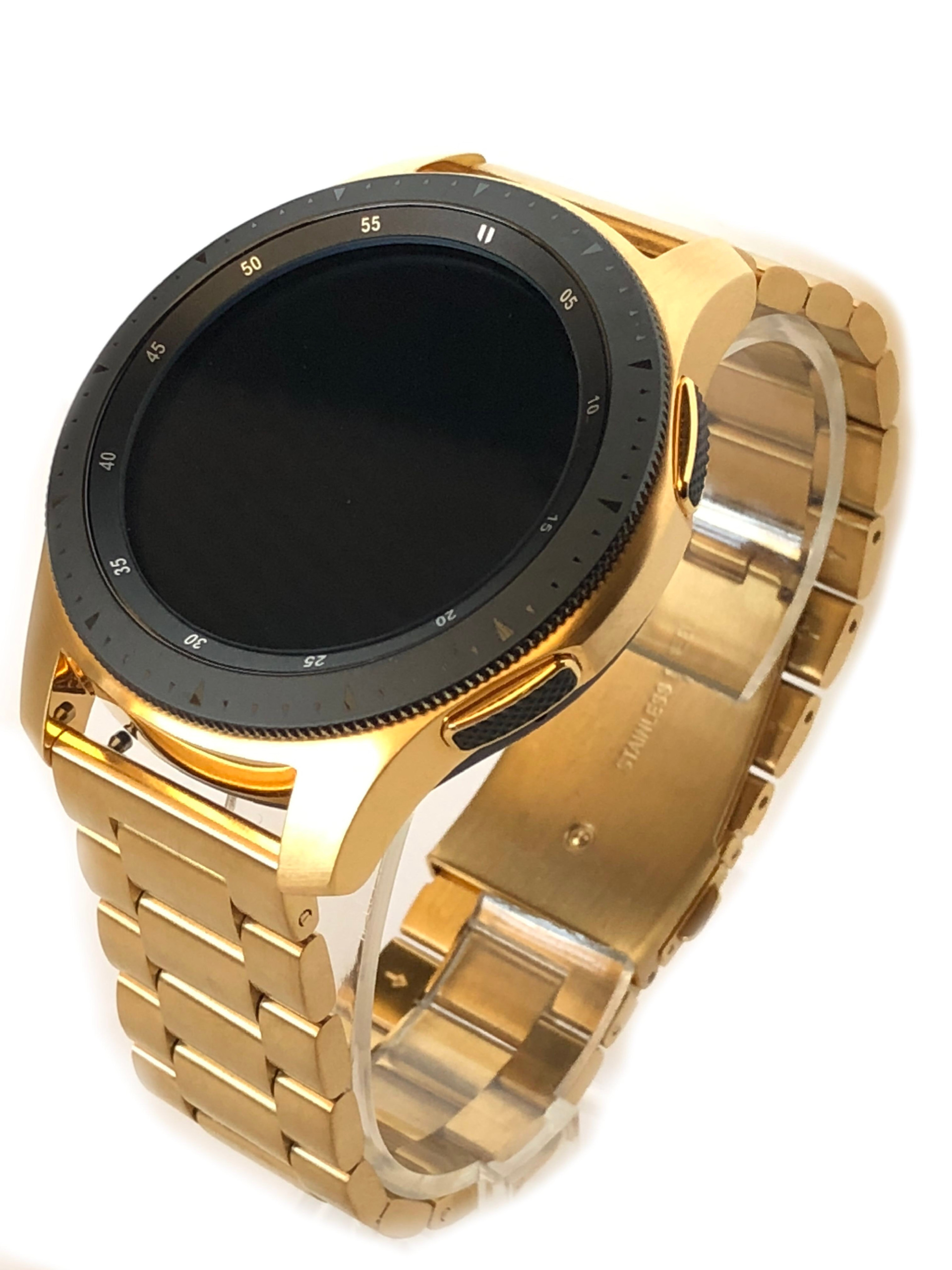 24K Gold 46MM Samsung Galaxy Watch with 