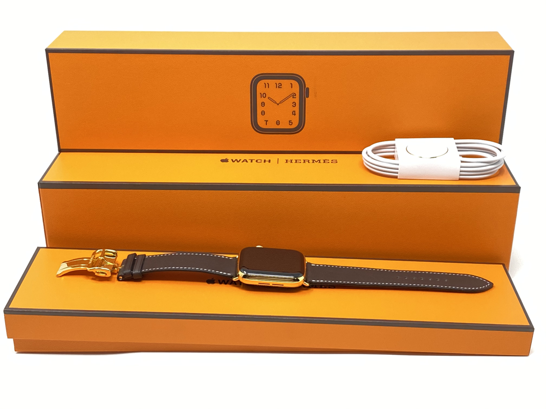 Custom 24k Gold Hermes Apple Watch Series 9