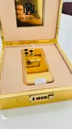 Custom 24k Gold iPhone 16 Pro Max Royal Design Diamond Incrustations